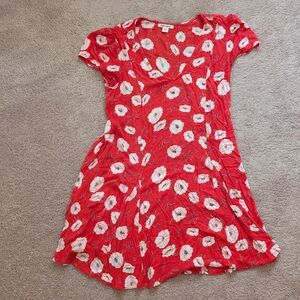 Billabong Red Floral Kids Dress